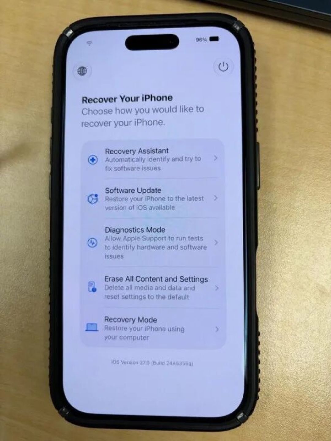 苹果iOS 27内置全新恢复模式,新增设备互助修复