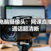 高清电脑摄像头：网课直播视频通话超清晰