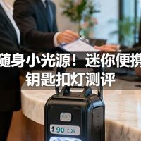户外随身小光源！迷你便携强光钥匙扣灯测评