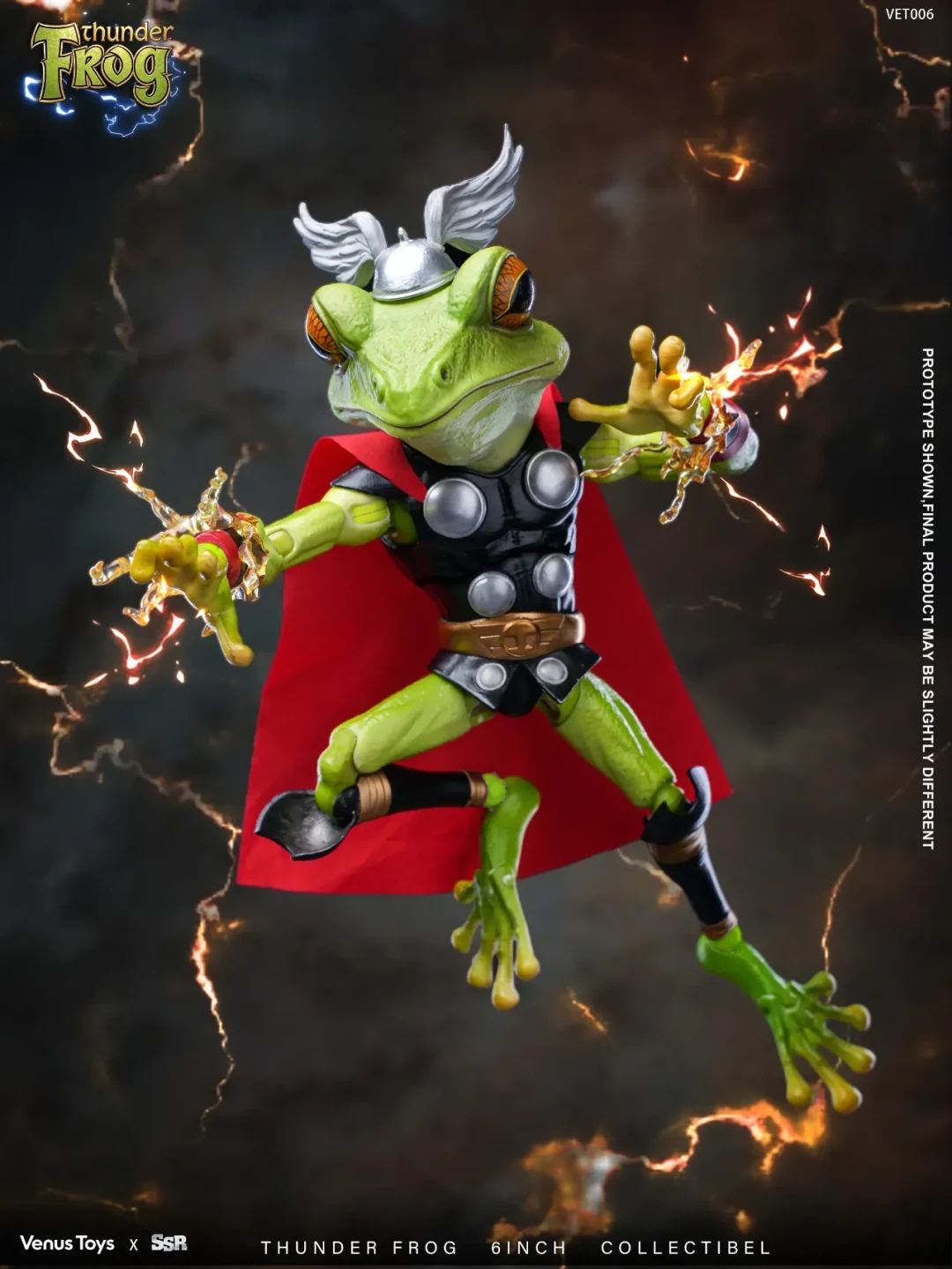 SSR × VenusToys VET006 雷电青蛙 Thunder Frog 1/12 可动人偶
