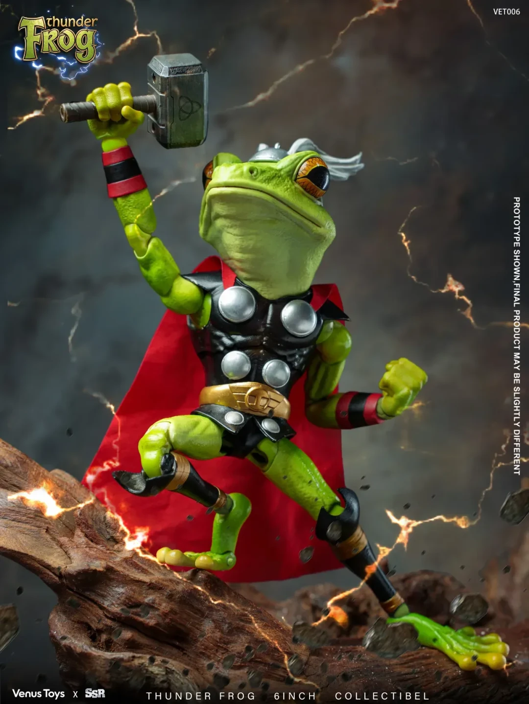 SSR × VenusToys VET006 雷电青蛙 Thunder Frog 1/12 可动人偶