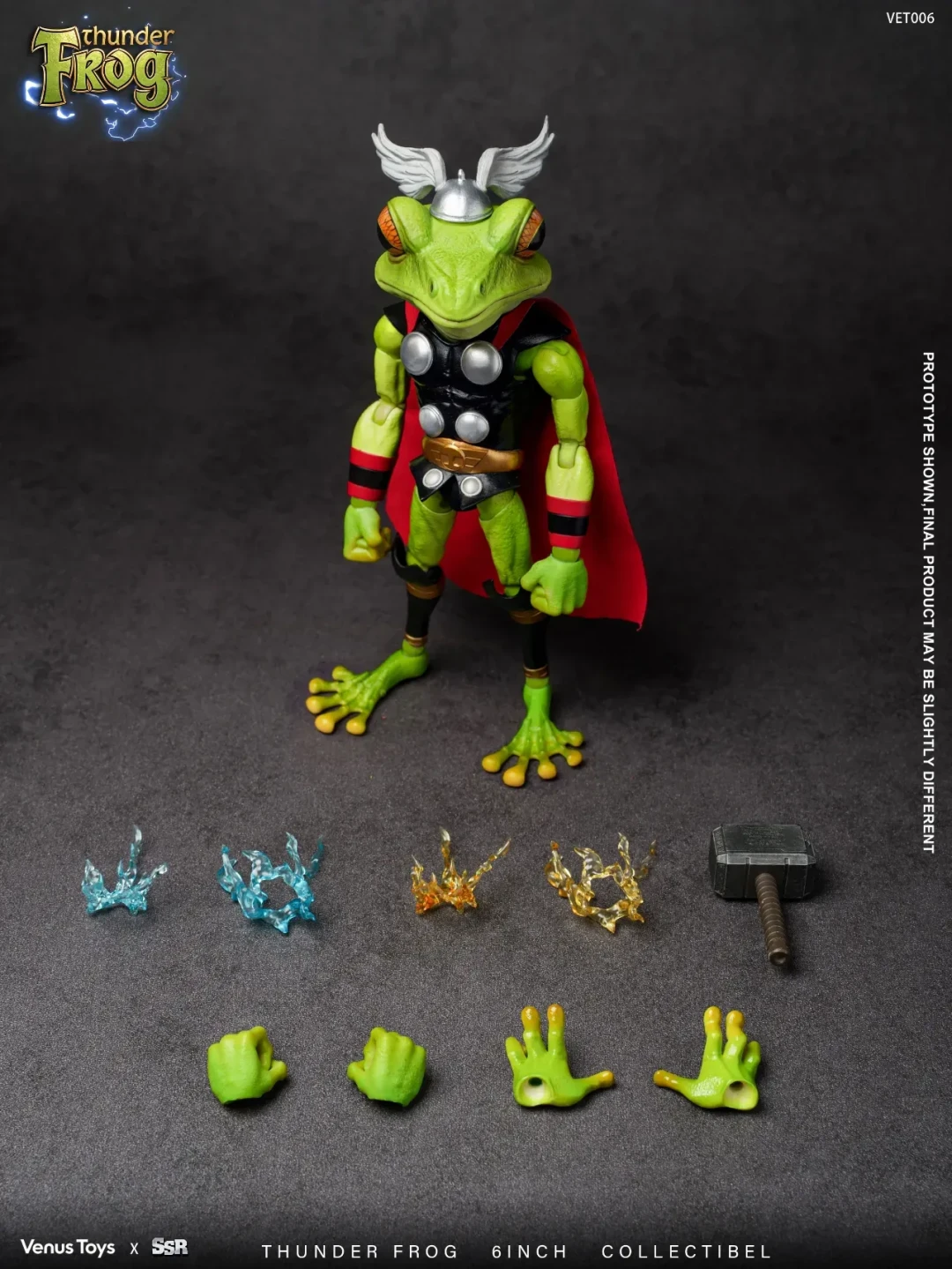 SSR × VenusToys VET006 雷电青蛙 Thunder Frog 1/12 可动人偶