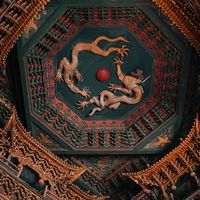 游客都去应县木塔，却错过旁边这座800年古寺，藏着国宝级九宫藻井