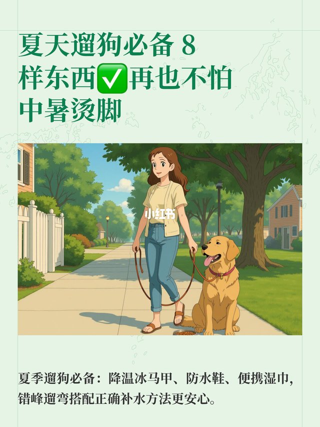 夏天遛狗必备 8样东西✅再也不怕中暑烫