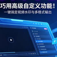 这个高级自定义设置,一次搞定视频格式转换难题,效率翻倍!