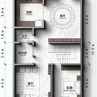 8米面宽15米进深怎么住？三招把长条房变成阳光房