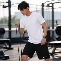 夏季男士穿搭万能套！Nike耐克速干透气运动两件套✨