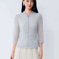 早秋通勤战袍｜BuouBuou 中式蕾丝衬衣