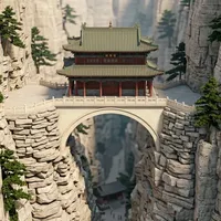 《卧虎藏龙》的取景地,原来藏在河北这座深谷悬崖上的桥阁里?