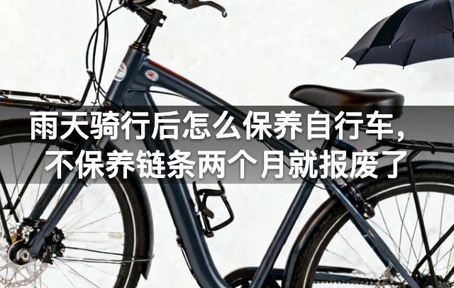 雨天骑行后怎么保养自行车，不保养链条两个月就报废了