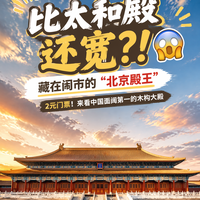 故宫没票看这里!藏在闹市,2块钱带你去看北京真正的殿王