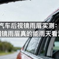 汽车后视镜雨眉实测：小圆镜雨眉真的能雨天看清吗