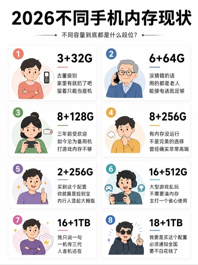 📱2026手机内存现状，你够用吗？