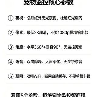 2026宠物摄像头夜视怎么选？星光级、红外、全彩一文说清