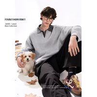 松弛感穿搭天花板✨第四区假两件Polo卫衣太耐看👕