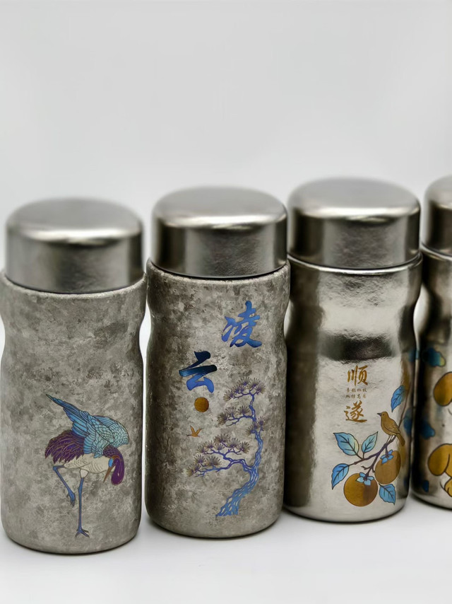锻纹冰花纯钛杯｜商务礼赠新选择，纹样皆吉祥