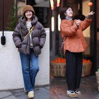 155到160cm女生冬天买羽绒服，别光看款式，这个长度才是显高显瘦的关键