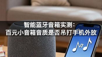 智能蓝牙音箱实测：百元小音箱音质是否吊打手机外放