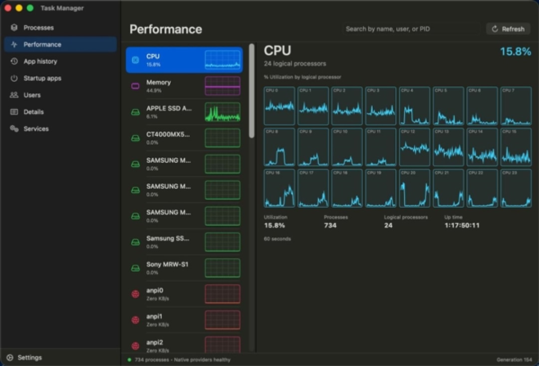 Windows任务管理器移植到Mac:原作者直言苹果自带的就是垃圾!