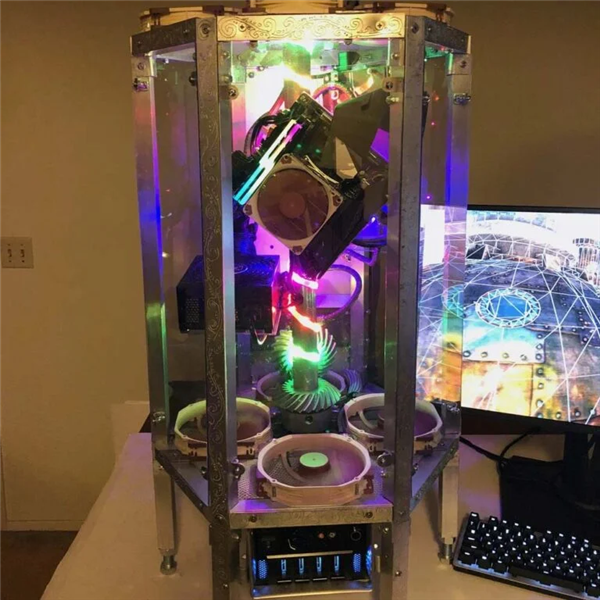 老外耗时整整4个月：造出一台土耳其烤肉架PC！转起来网速还更快