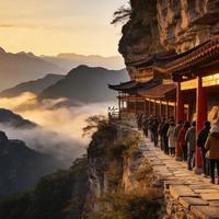 1500年悬空寺被挤爆，年轻人追的不是景点是文化自信，但保护刻不容缓