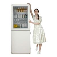 550mm窄到塞缝里！这台复古冰箱让我客厅颜值翻倍，192L够用吗