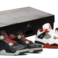 时隔20年回归!Air Jordan 4镭射套装确认复刻,一黑一白同盒发售