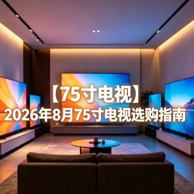 【75寸电视】2026年8月75寸电视选购指南