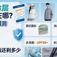 原纱 vs 涂层防晒衣差在哪？大品牌横测，水洗后 UPF 值剩多少
