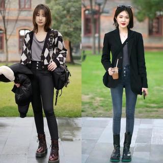 小个子买马丁靴，不是越厚底越显高！3个参数选对才真增高
