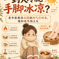 易手脚冰凉?4招补阳不上火,让身体暖暖的