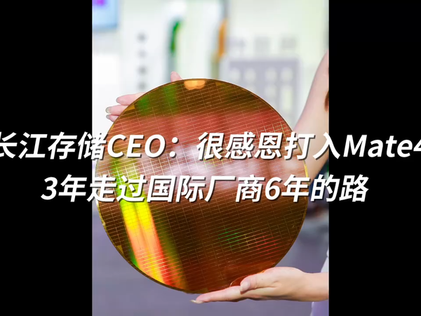 出道即巅峰！长江存储很感恩打入华为Mate40
