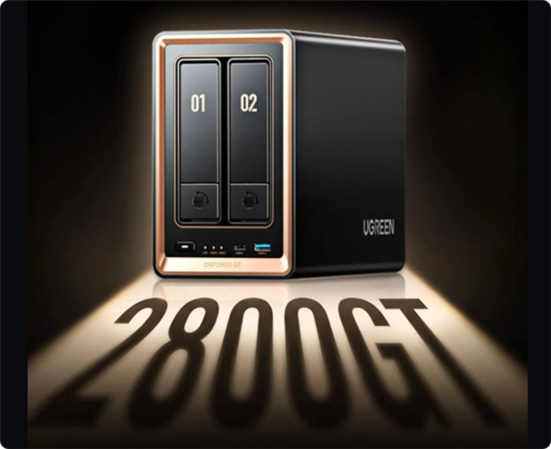 2799元起 绿联NAS DXP2800 GT发布:2+2盘位 原生万兆