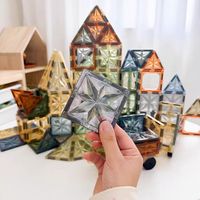 宝宝益智本命玩具！彩窗磁力片滚珠轨道✨