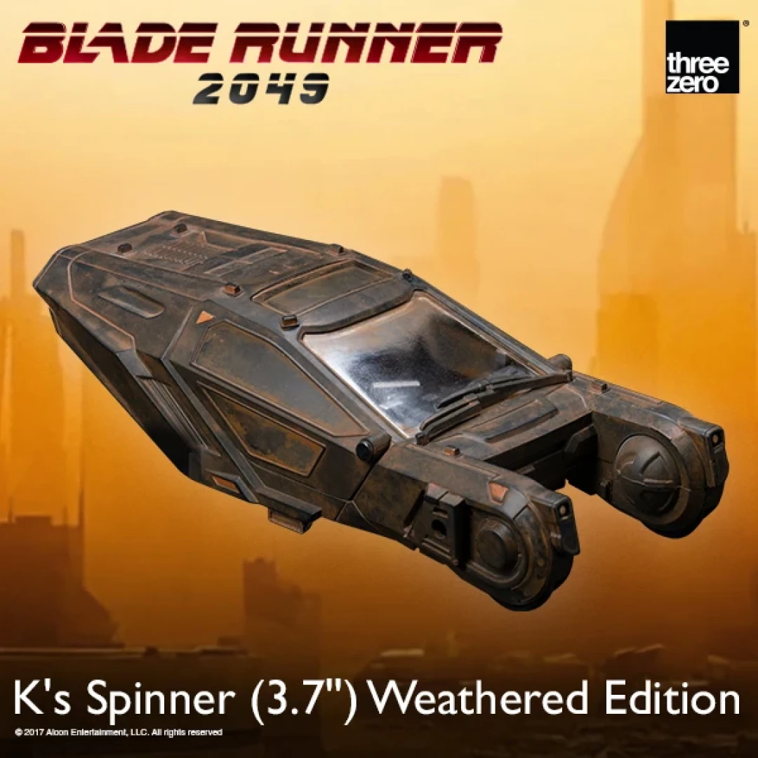 threezero 《银翼杀手 2049》K 的回旋飞行车 3.7 英寸 旧化做旧版
