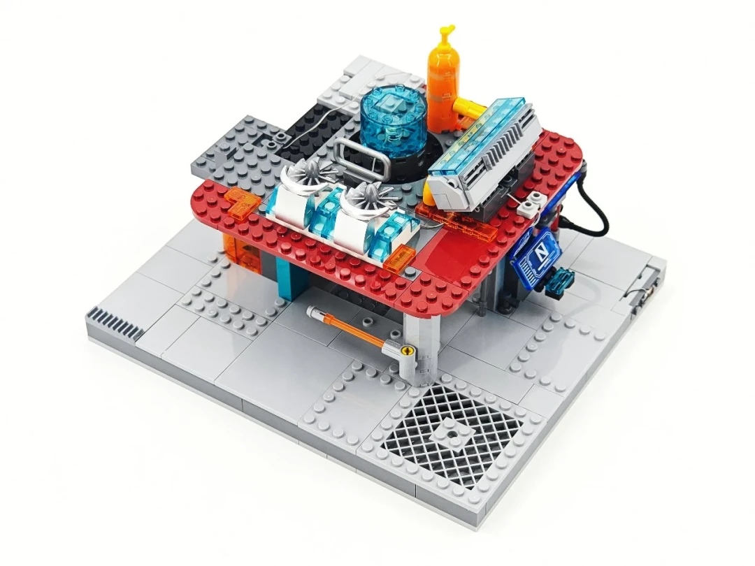 霓虹算力枢纽登场|Lumibricks 七月赛博朋克新作 —— 数据工作站 拼装体验分享