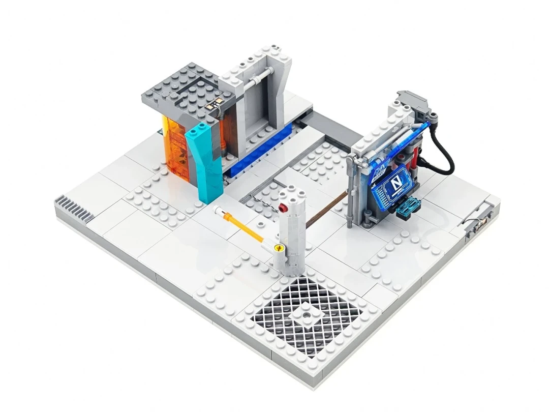 霓虹算力枢纽登场|Lumibricks 七月赛博朋克新作 —— 数据工作站 拼装体验分享