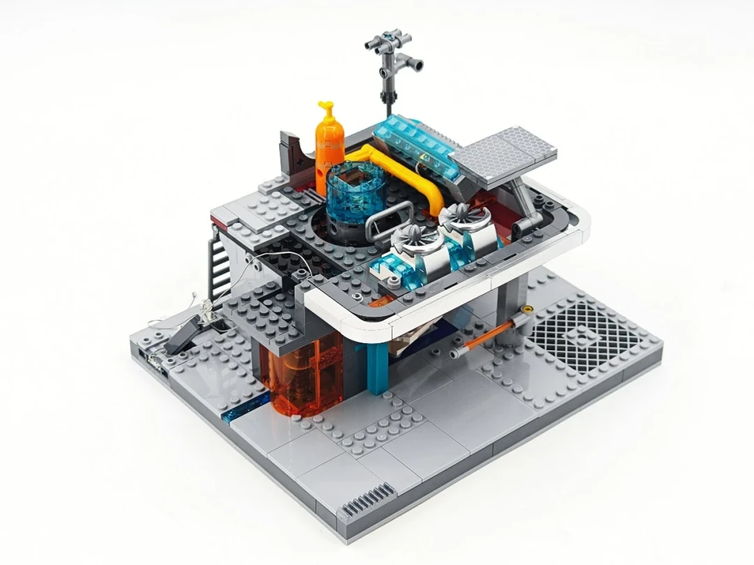 霓虹算力枢纽登场|Lumibricks 七月赛博朋克新作 —— 数据工作站 拼装体验分享