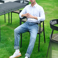 一条牛仔裤毁所有：40岁男人选错版型秒变油腻大叔