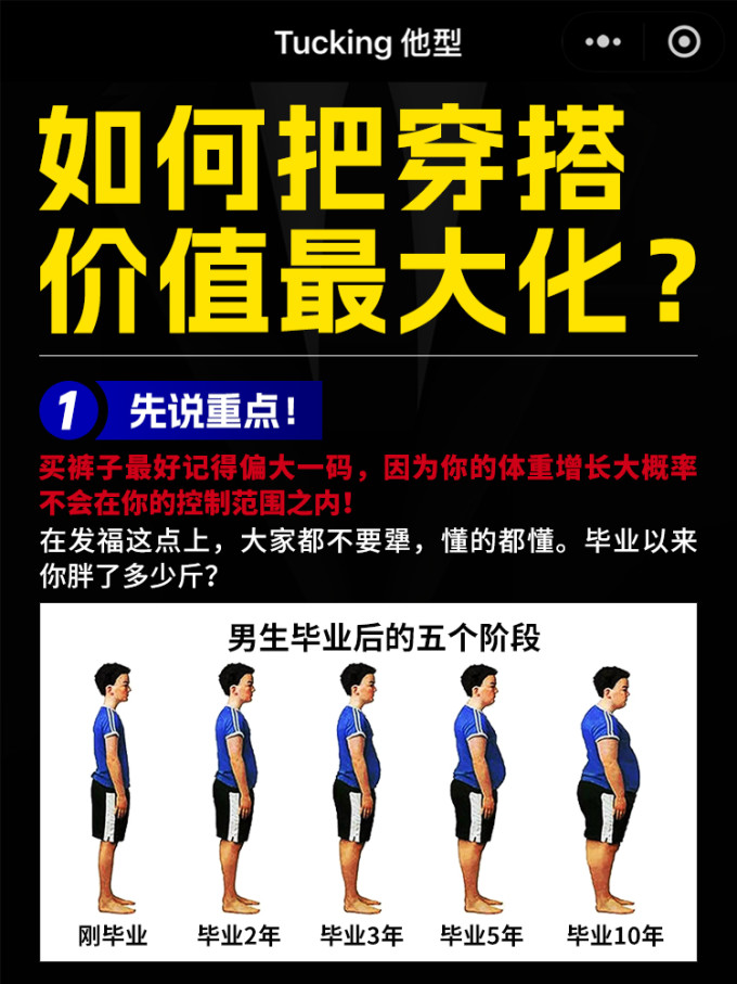 男上装