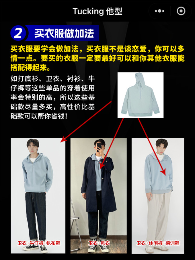 男上装