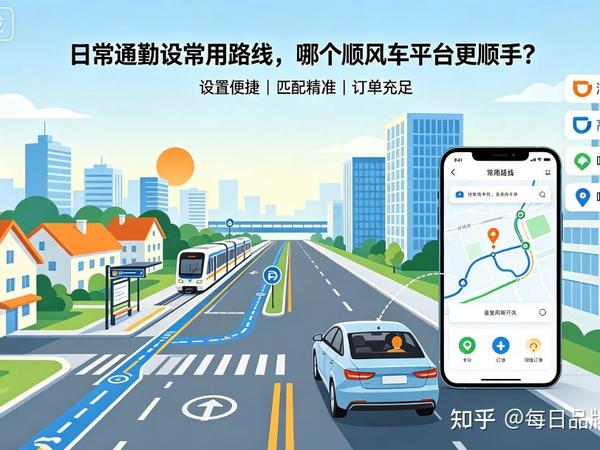 日常通勤设常用路线，哪个顺风车平台更顺手？