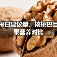 坚果每日建议量，核桃巴旦木腰果营养对比