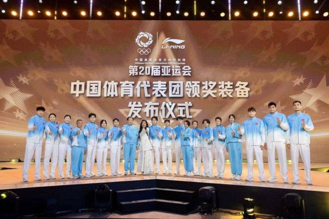 中国奥委会与李宁品牌联合发布了亚运会中国代表团领奖装备,背后有中国航天的技术