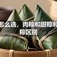 粽子怎么选，肉粽和甜粽和碱水粽区别