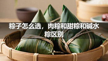 粽子怎么选，肉粽和甜粽和碱水粽区别