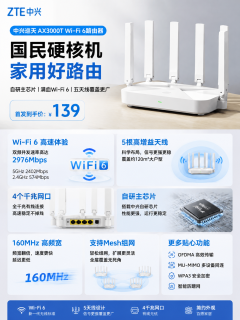 139元！中兴突然杀入千兆路由器红海，5天线+4千兆口，太卷了