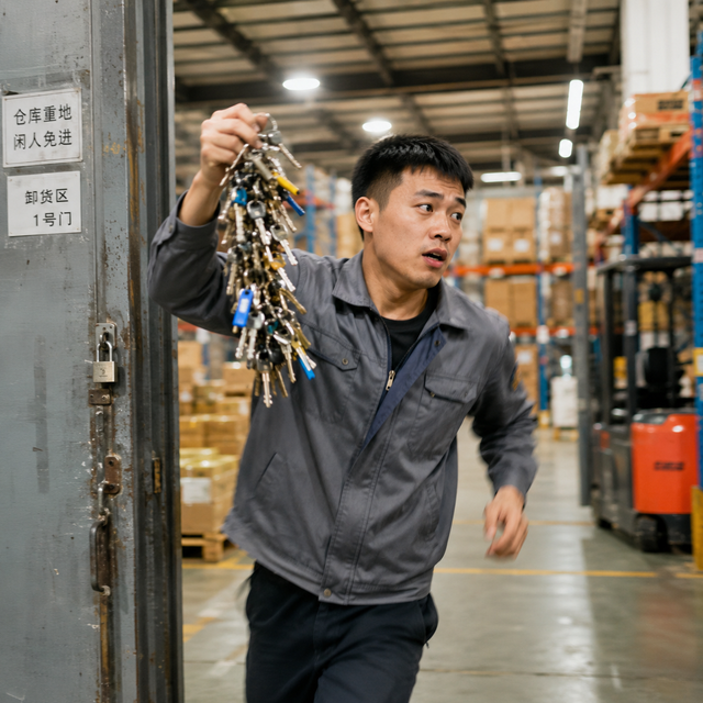 晚上仓库门被开了第二天才发现？开门记录帮我追到了
