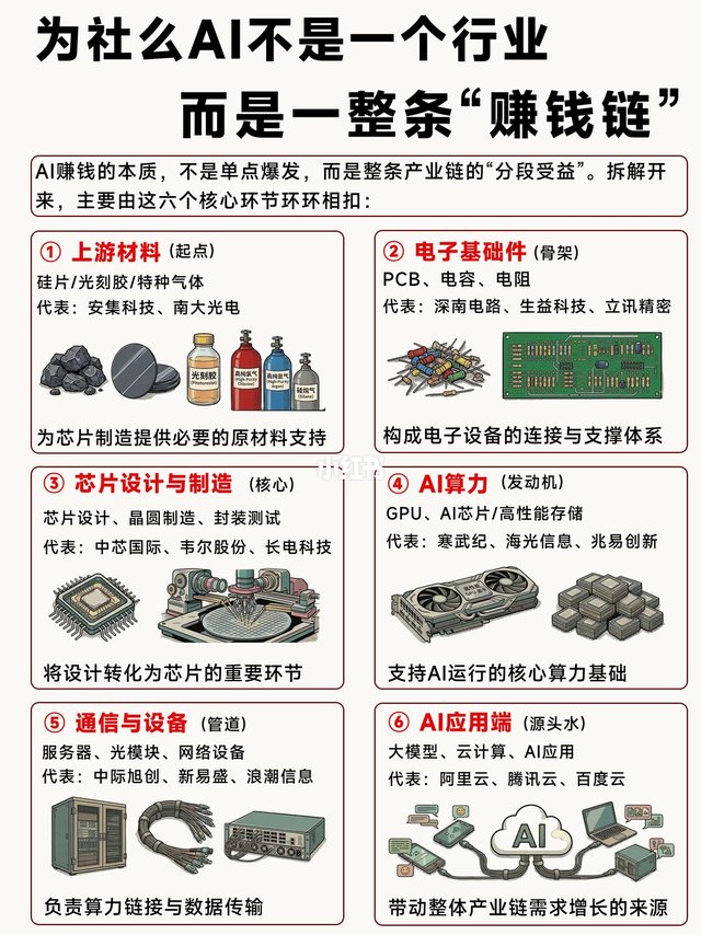一图看懂AI产业链:钱到底在怎么流动？