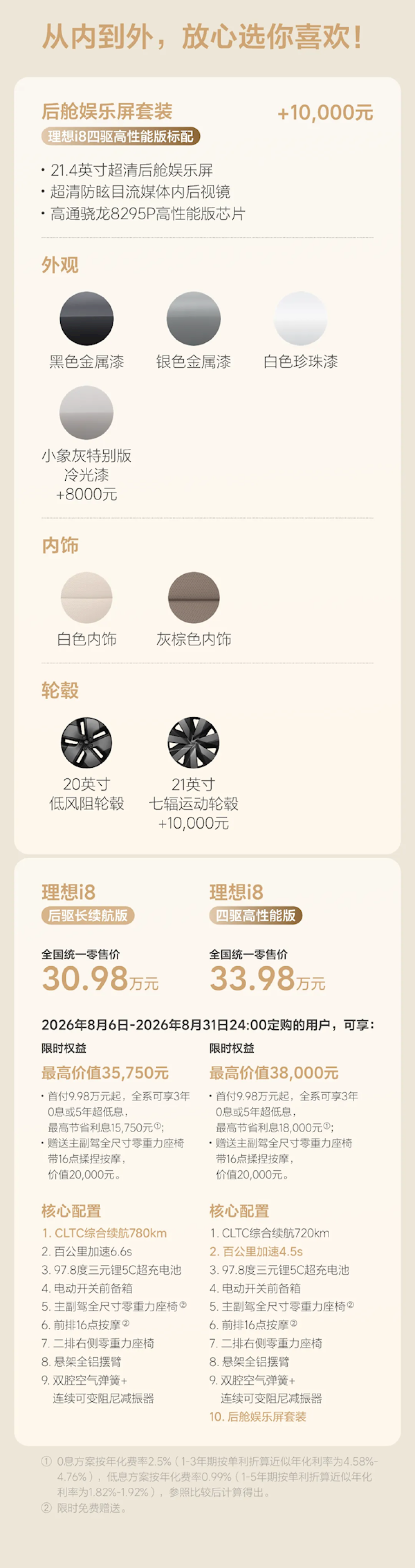 续航增加60公里 价格便宜3万!理想i8后驱长续航版上市:30.98万元